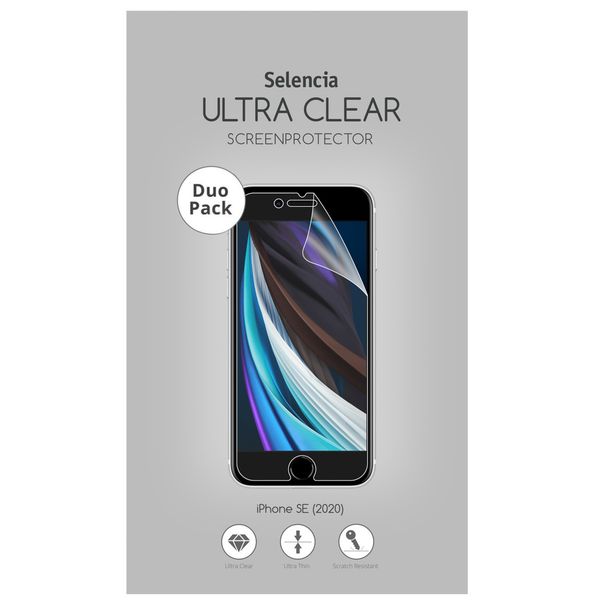 Selencia Duo Pack Ultra Clear Screenprotector für das iPhone SE (2022 / 2020)