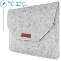 imoshion Filz-Soft Laptop Hülle 13-14 Zoll - Laptop Sleeve - Grau