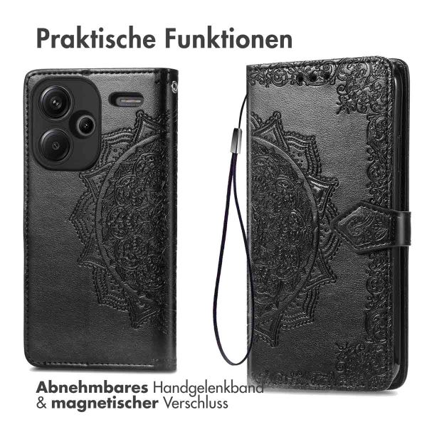 imoshion Mandala Klapphülle Xiaomi Redmi Note 13 Pro Plus (5G) - Schwarz