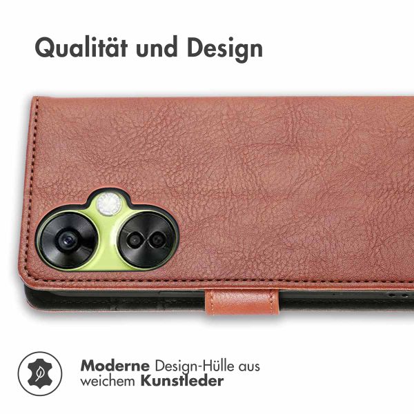imoshion Luxuriöse Klapphülle OnePlus Nord CE 3 / CE 3 Lite - Braun
