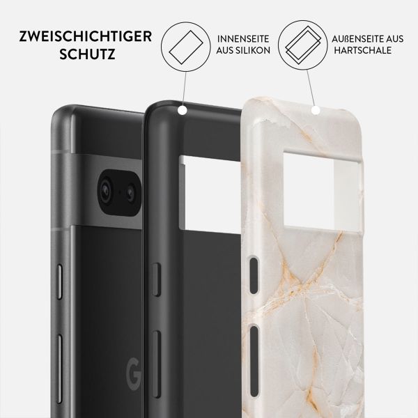 Burga Tough Back Cover für das Google Pixel 7 - Vanilla Sand