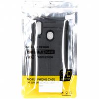 Leder Silikon-Case Schwarz für das Huawei P Smart (2019)