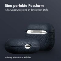 Accezz Echtes Leder Case Apple AirPods 3 - Dunkelblau