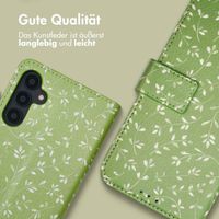 imoshion Design Klapphülle Samsung Galaxy A54 (5G) - Green Flowers