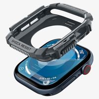Spigen Rugged Armor™ Hülle für die Apple Watch Series 10 / 11 - 46 mm - Dunkelgrau