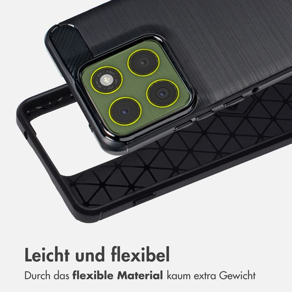 imoshion Brushed Back Cover Motorola Edge 70 - Schwarz