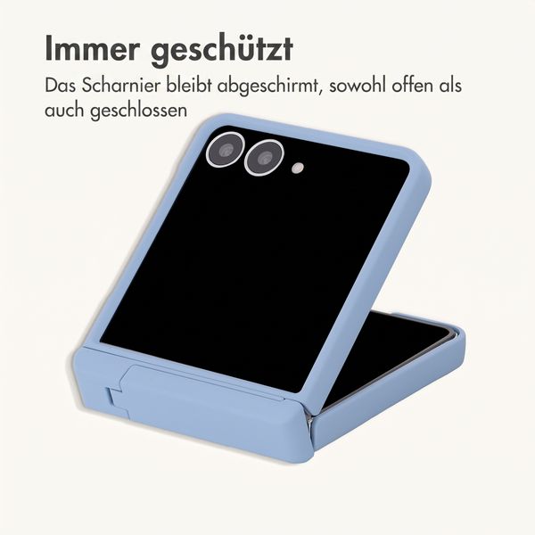 imoshion Color Backcover mit Ständer Samsung Galaxy Z Flip 8 - Hellblau