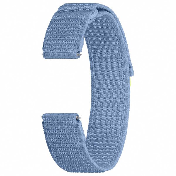 Samsung Originales Feather Fabric Wide Armband für die Samsung Galaxy Watch 4 / 5 / 6 / 7 - 20 mm - M/L - Blau