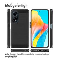 imoshion Brushed Back Cover für das Oppo A98 - Schwarz