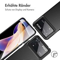 imoshion Carbon-Hülle für das Xiaomi Poco X4 Pro - Schwarz