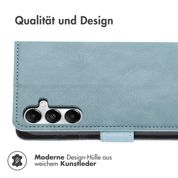 imoshion Luxuriöse Klapphülle Samsung Galaxy A35 - Hellblau