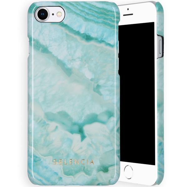 Selencia Maya Fashion Backcover für das iPhone SE (2022 / 2020) / 8 / 7 / 6(s) - Agate Türkis