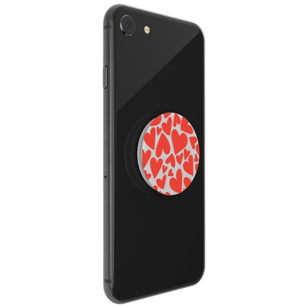 PopSockets iMoshion PopGrip - Red Hearts - White