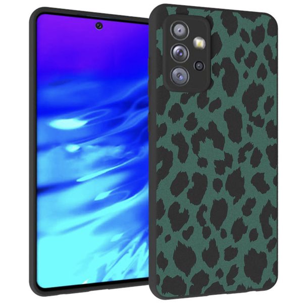 imoshion Design Hülle Samsung Galaxy A72 - Leopard - Grün / Schwarz