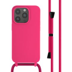 imoshion SilikonHülle mit Band Apple iPhone 14 Pro - Fluor Roze