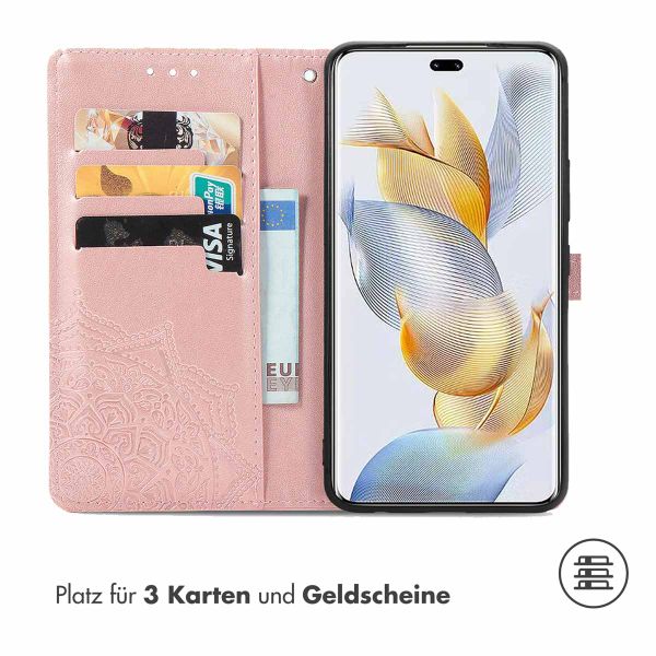 imoshion Mandala Klapphülle für das Honor 90 Pro - Rose Gold