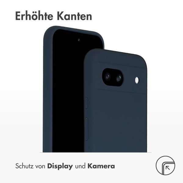 Accezz Liquid Silikoncase für das Google Pixel 8a - Dunkelblau