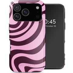Selencia Vivid Rückabdeckung mit MagSafe Apple iPhone 17 Pro - Wavy Swirl Pink Plum