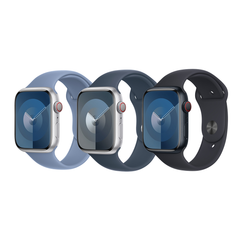 Apple 3 Pack Sport Armband f&uuml;r Apple Watch | 44/45/46/49 mm - Gr&ouml;&szlig;e S/M - Winter Blue/ Storm Blue/ Midnight
