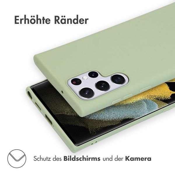 imoshion Color TPU Hülle für das Samsung Galaxy S22 Ultra - Olive Green