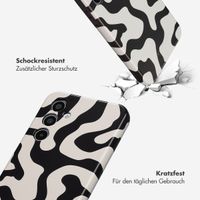 Selencia Vivid Back Cover Samsung Galaxy A35 - Art Wave Black