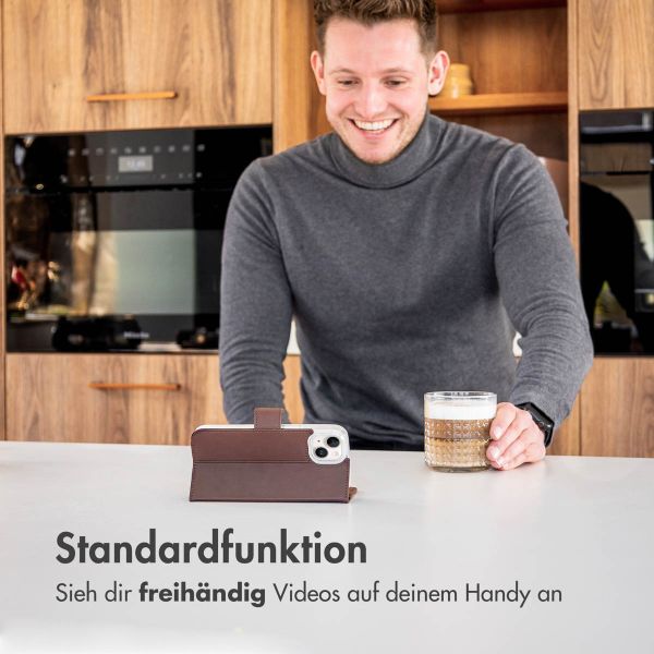 Accezz Wallet TPU Klapphülle Samsung Galaxy S23 Plus - Braun