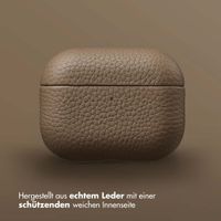 Accezz Echtes Leder Case Apple AirPods Pro 3 - Taupe