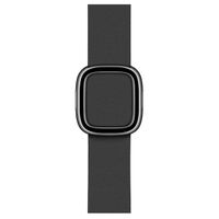 Apple Leather Band Modern Buckle für die Apple Watch Series 1 bis 9 / SE (38/40/41 mm) | Series 10 (42 mm) - Größe S - Schwarz