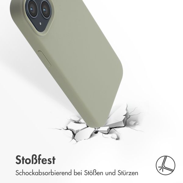 Accezz Liquid Silikoncase mit MagSafe für das Apple iPhone 14 - Cooper Green