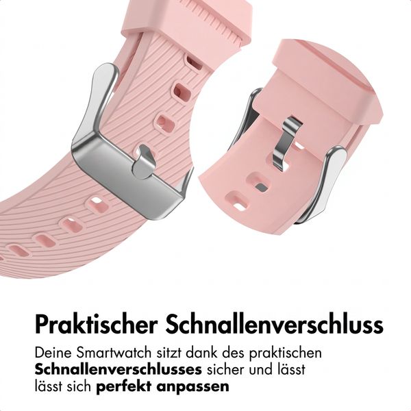 imoshion Flexibles Silikonarmband für Samsung Galaxy Watch 9 (40/44mm) / Watch 8 (40/44mm) / Classic (46mm) - Rosa