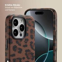 Selencia Sabi Backcover Leopardenmuster mit MagSafe Apple iPhone 16 Pro - Mocha Brown