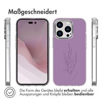 imoshion Design Hülle iPhone 14 Pro - Floral Purple