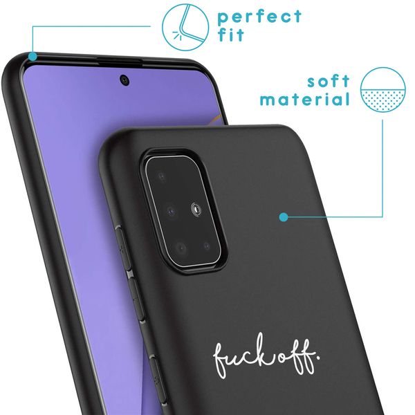 imoshion Design Hülle Samsung Galaxy A51 - Fuck Off - Schwarz