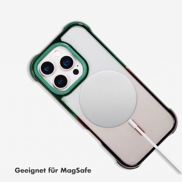 Selencia Gradient MagSafe Back Cover Apple iPhone 16 Pro - Grün / Braun