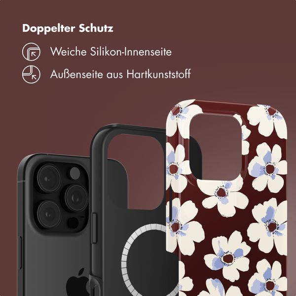 Selencia Vivid Rückabdeckung mit MagSafe Apple iPhone 16 Pro - Choco Flower Pop