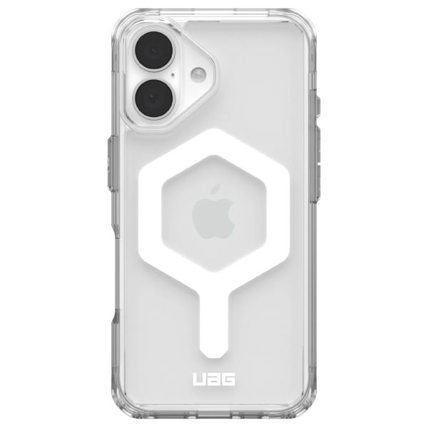 UAG Plyo Backcover MagSafe für das iPhone 16 - Ice / White