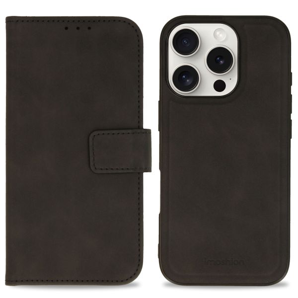 imoshion Entfernbare 2-1 Luxus Klapphülle für das Apple iPhone 16 Pro - Schwarz
