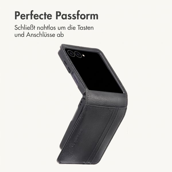 imoshion Luxuriöse Klapphülle Samsung Galaxy Z Flip 8 - Schwarz