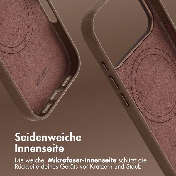 Accezz MagSafe Leather Backcover Apple iPhone 18 Pro Max / 17 Pro Max - Kaffeebraun