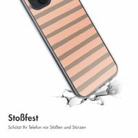 imoshion Design Hülle iPhone 14 - Striped peach reverse