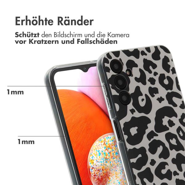imoshion Design Hülle Samsung Galaxy A14 (5G/4G) - Leopard Transparent