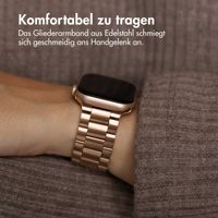 imoshion Edelstahlarmband für das Apple Watch Series 1 bis 11 / SE / Ultra (44/45/46/49 mm) - Rose Gold