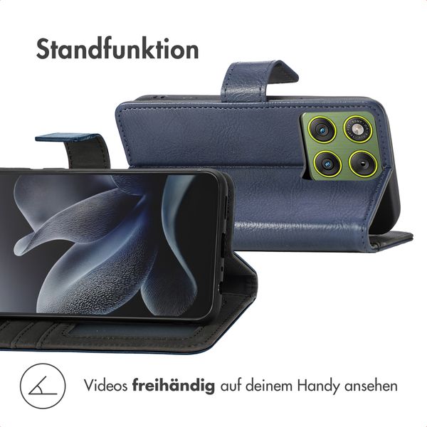 imoshion Luxuriöse Klapphülle Motorola Edge 70 - Dunkelblau