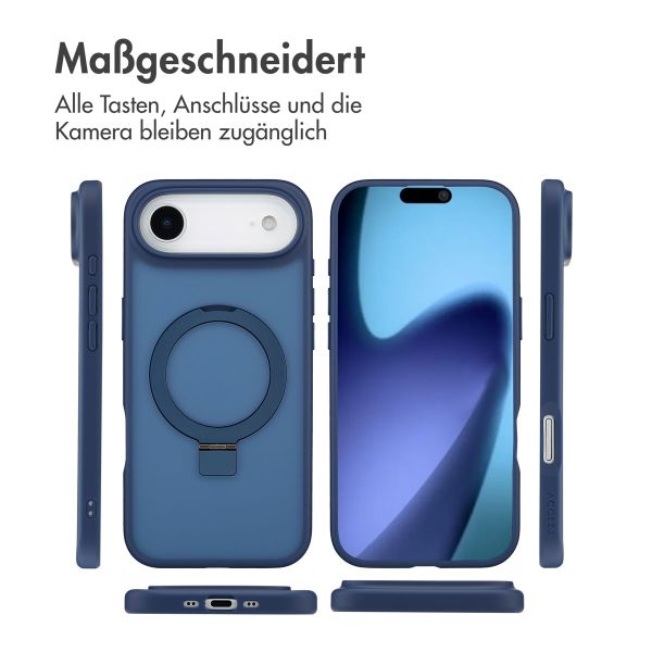 Accezz Ring Stand Backcover mit MagSafe Apple iPhone Air - Blau