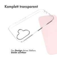 Accezz TPU Clear Cover für das iPhone 16 - Transparent