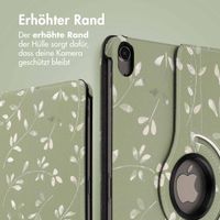 imoshion 360° drehbare Design Klapphülle Apple iPad Air 5 (2022) / Air 4 (2020) - Green Flowers