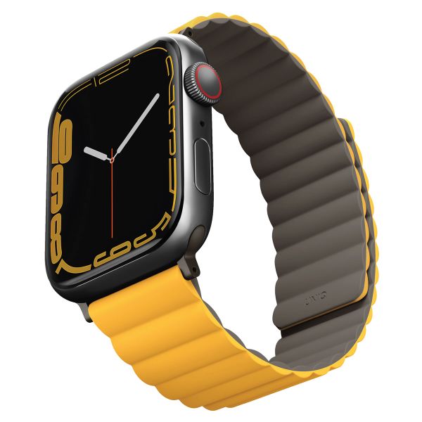 Uniq Revix doppelseitiges Armband für die Apple Watch Series 1 bis 10 / SE / Ultra (2) (44/45/46/49 mm) - Senf/Khaki