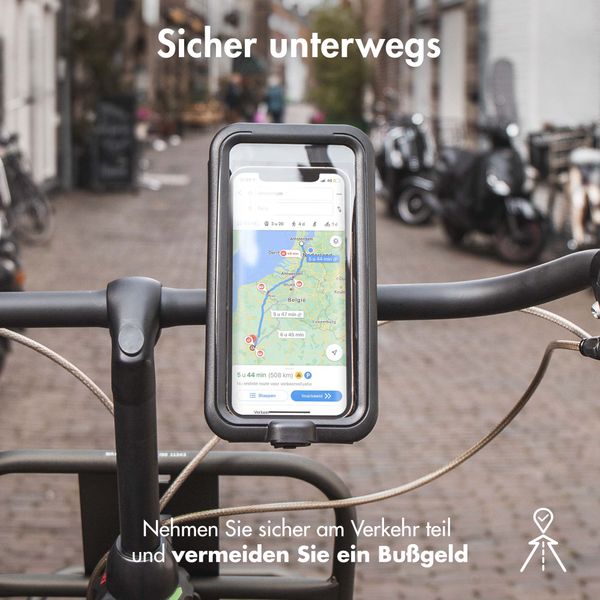 Accezz Handyhalterung Pro für das Fahrrad für das Samsung Galaxy S22 - Universell - mit gehäuse - Schwarz