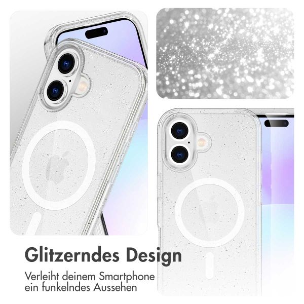 imoshion Sparkle Back Cover mit MagSafe Apple iPhone 17 - Transparent