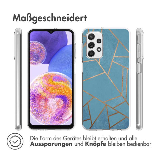 imoshion Design Hülle für das Samsung Galaxy A23 (5G) - Blue Graphic